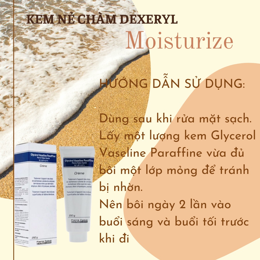 Kem Dưỡng Đa Năng Xóa Nẻ [Hết nẻ,chàm 100%_Hàng Auth] Chàm Pierre Fabre Glycerol Paraffine (250g)