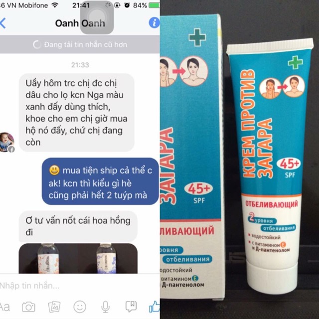 Kem chống nắng Aktiv SPF 50 Nga