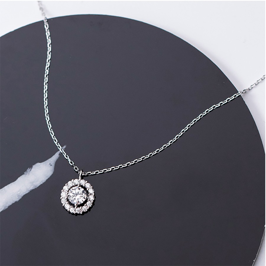 Dây chuyền bạc nữ đính đá DB2426 cao cấp Trang sức Bảo Ngọc Jewelry