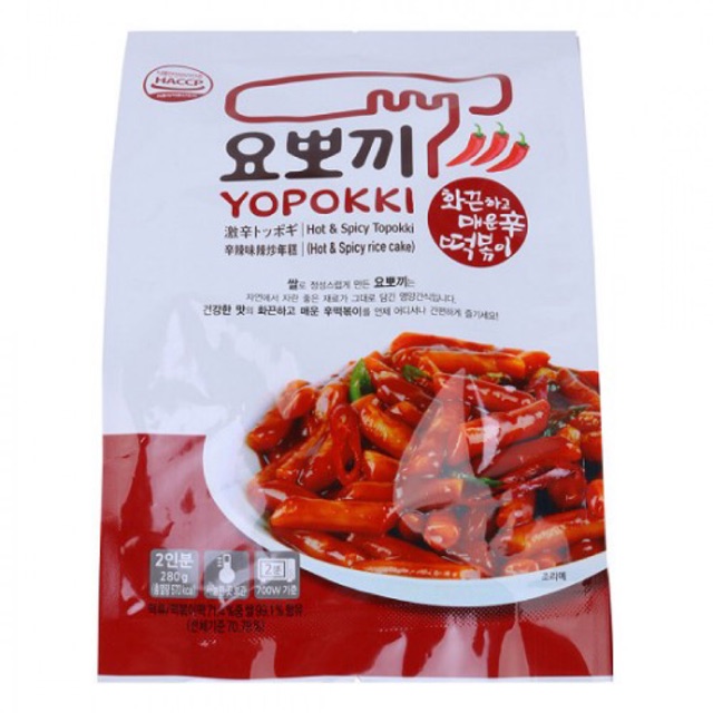 Bánh gại Tokboki Hàn Quốc vị siêu cay 280g