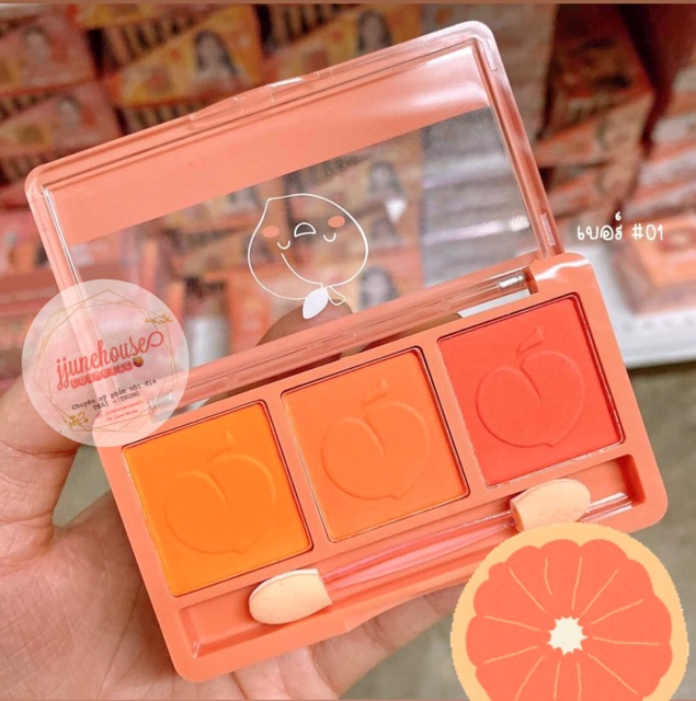 🍑 BẢNG PHẤN MÁ NOBLE PEACH 3 Ô | BigBuy360 - bigbuy360.vn