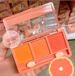 🍑 BẢNG PHẤN MÁ NOBLE PEACH 3 Ô