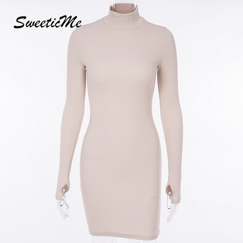 Đầm Dài Tay Cổ Cao Xinh Xắn Dành Cho Nữ