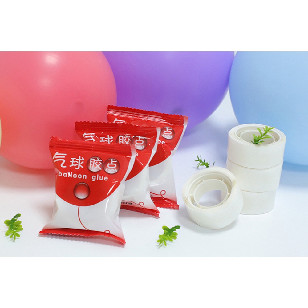 Bộ 100 Miếng Dán Hai Mặt Gắn Bong Bóng Trang Trí Tiệc Sinh Nhật/Tiệc Cưới