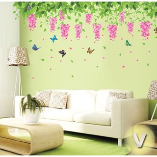 Decal dán tường Hoa ti gôn