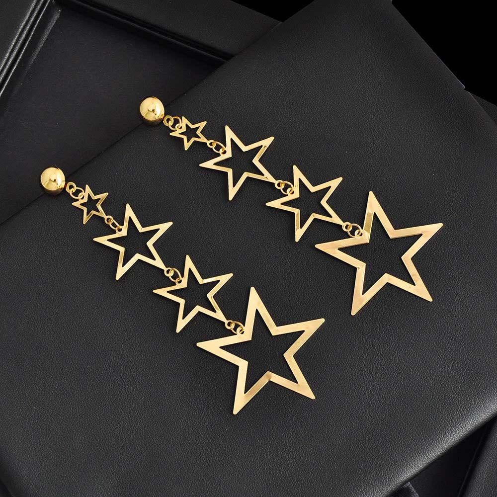 Bông Tai RALPH Dài Thanh Lịch|Bông Tai Ngôi Sao Tua Rua Xinh Xắn Cho Nữ