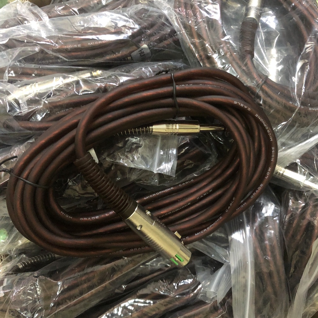 Dây micro karaoke xlr-6.3mm dài 5m loại tốt dùng cho các mic với đầu canon