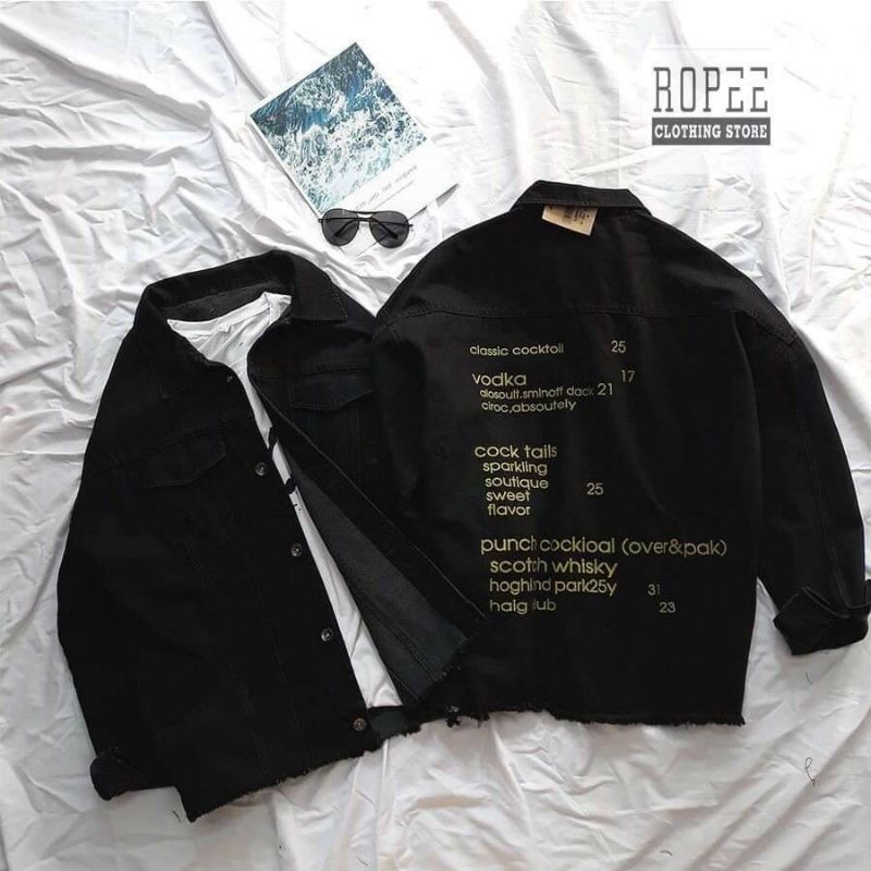 Áo Khoác Jean Nam Nữ Let To Do Mẫu Wawa 098 Phong Cách Hàn Quốc hiện đại, Mua Ngay