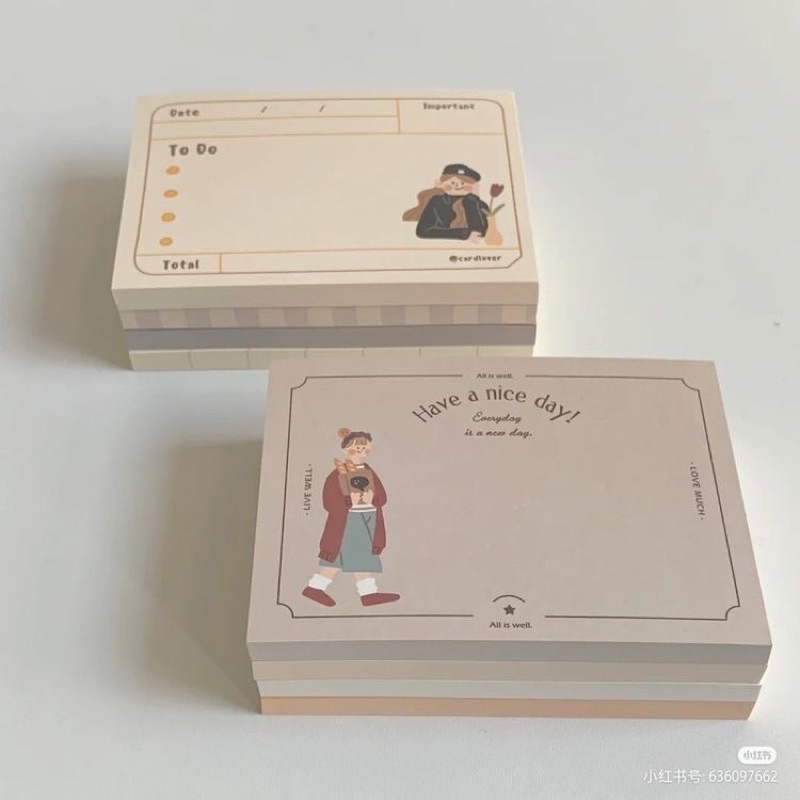 TẬP GIẤY NOTE GHI CHÚ CARAMEL MELODY DỄ THƯƠNG