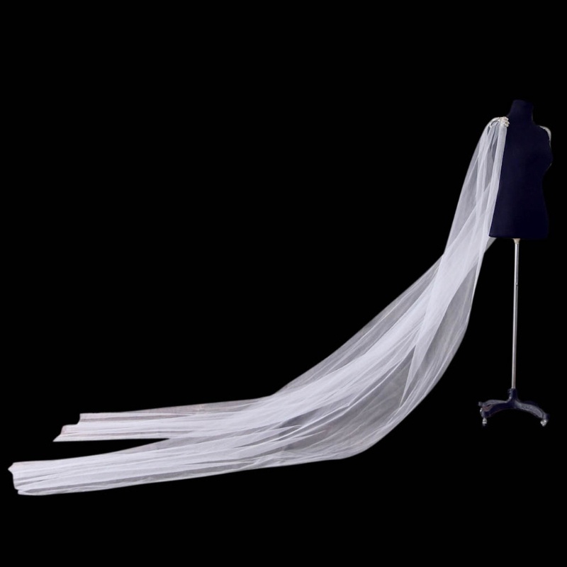 Mạng Che Mặt Bằng Vải Tuyn Dài Dành Cho Cô Dâu Trong Tiệc Cưới Đặc Biệt