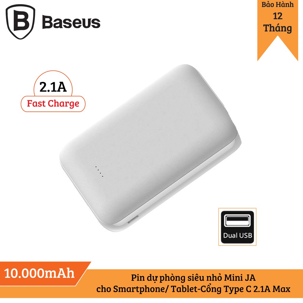 Baseus Pin dự phòng siêu nhỏ Mini JA Power Bank 10000mAh