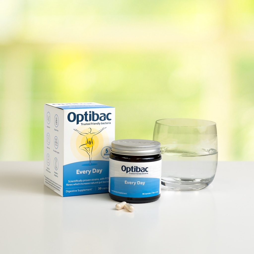 [M'SMARTY] - Men Vi Sinh Optibac Xanh Probiotics Every Day, Bảo Vệ Sức Khỏe Đường Ruột Từ 1 Tuổi Đến Già, Hộp 30 Viên UK