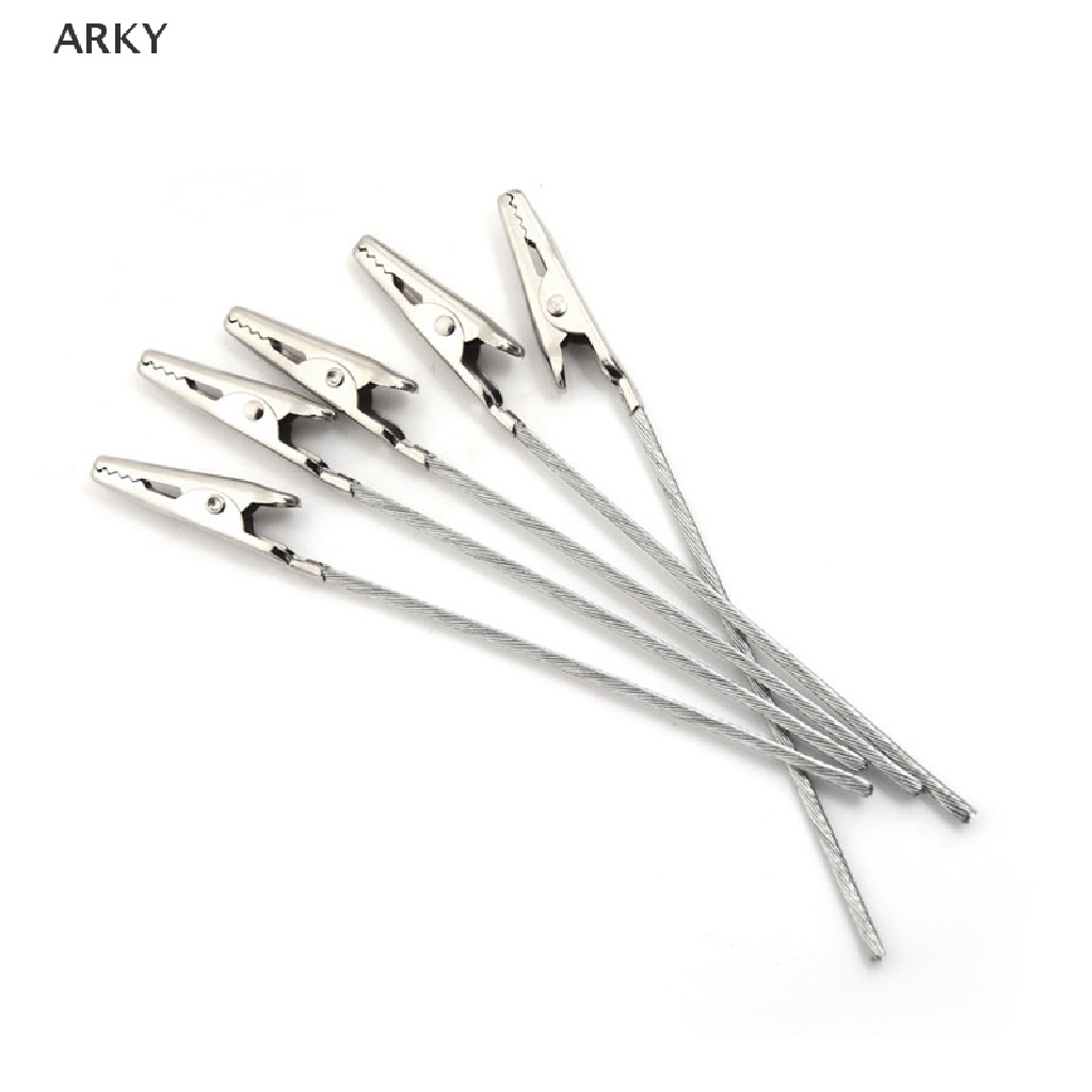 Set 10 Kẹp Cá Sấu Thử Điện Cách Điện Dài 10cm