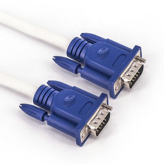 Dây VGA Lõi Đồng hàng chuẩn 3+4 chất lượng cao-cáp 2 đầu VGA đực xịn tốt chống nhiễu - 3M 5M 10M - Trắng