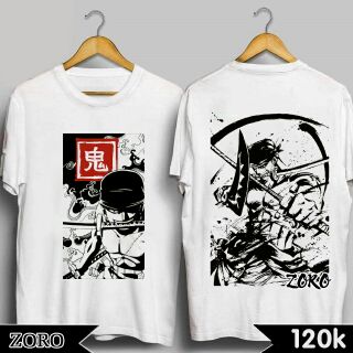 3 mẫu áo thun zoro one piece siêu ngầu in tại shop