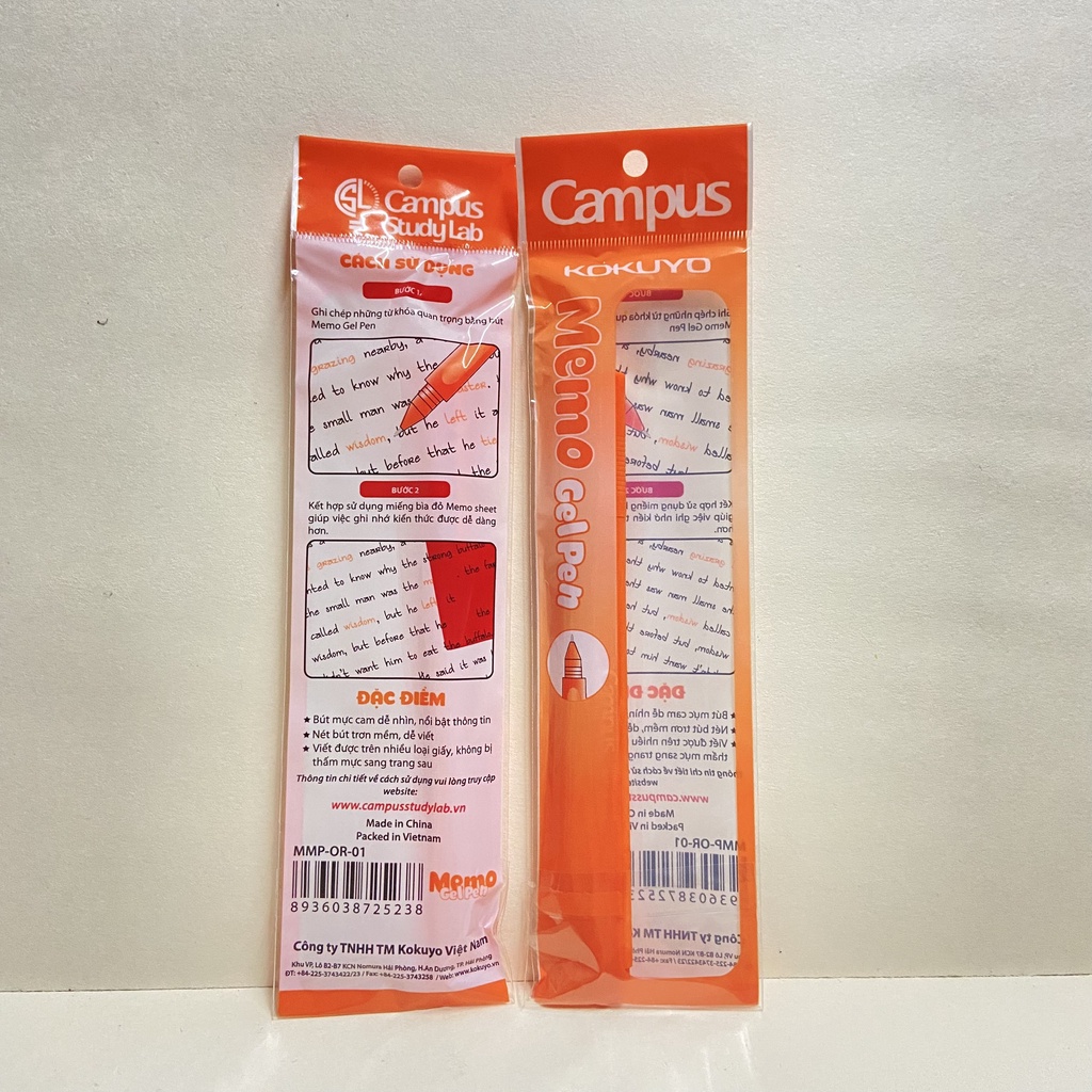 Bút ghi nhớ Campus Memo Pen MMP-OR-01 Màu cam