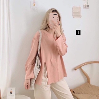 Áo tay dài xẻ hông DGK653