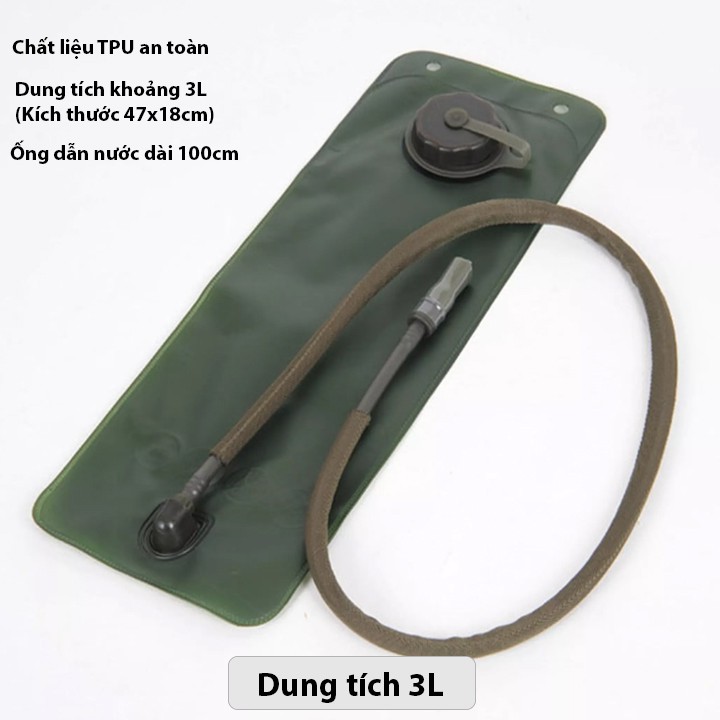 Túi nước chạy bộ trekking hiking T3L dung tích 3L