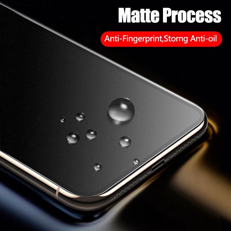 Cường lực nhám iphone 11 Promax Xsmax 12 Promax 13 Promax X Xr Xs 7 Plus 8Plus Nhám chống vân tay AG [CVT]