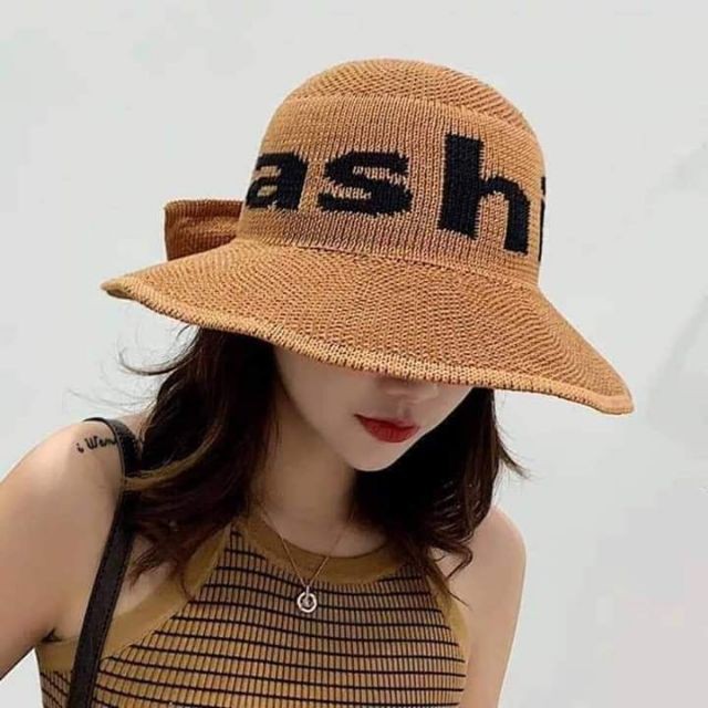 mũ cói rộng vành chống nắng Fashion 2022
