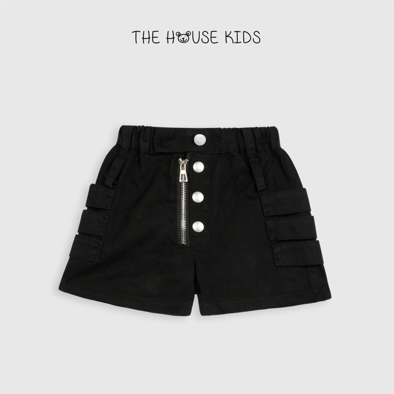 Quần Short Cho Bé Gái Quần Đùi Trẻ Em Cao Cấp THE HOUSE KIDS Kéo Khoá