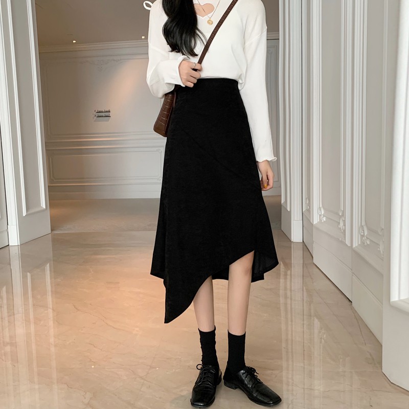 Chân váy dạ phong cách