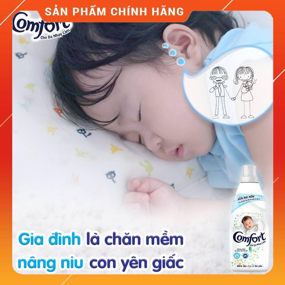 Bộ 2 Nước giặt Omo Dịu nhé cho da em bé TRẮNG 2,4kg túi TẶNG 20 móc áo em bé