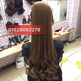 Tóc giả cột xoăn đuôi dài 65cm- tơ nhật chịu nhiệt cao