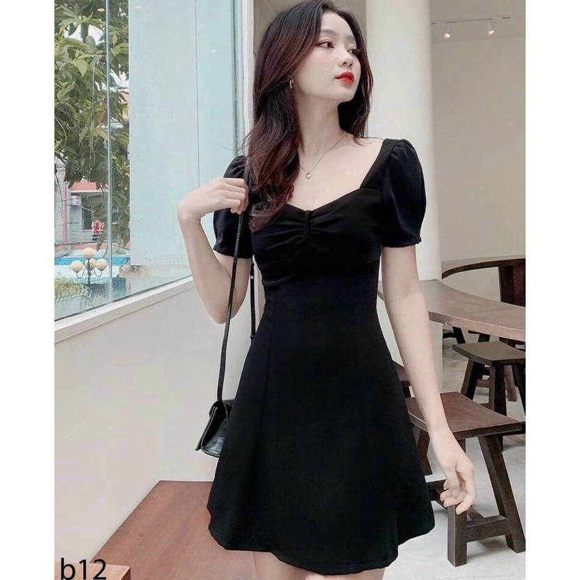 [FREE SHIP] ĐẦM XÒE NỮ TAY CON TÔN DÁNG CỰC XINH TT