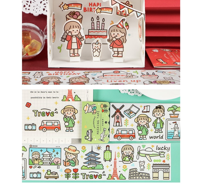 Hình dán trang trí dễ thương DIY 6 kiểu