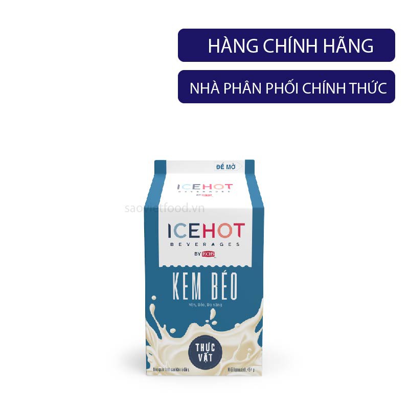 Kem béo thực vật ICEHOT hộp 454gr ( kem Rich lùn )