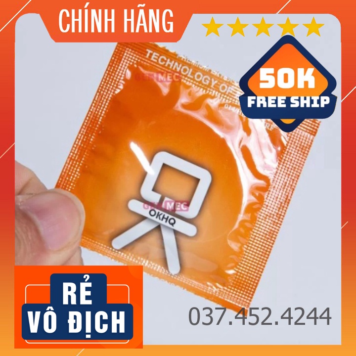 Bộ 1 hộp lớn Bao cao su OK hoa hồng 144 cái
