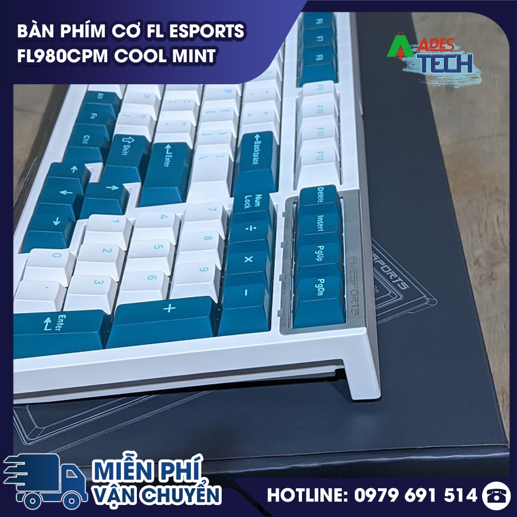 Bàn phím cơ FL Esports FL980CPM Cool Mint Bảo hành 12 tháng