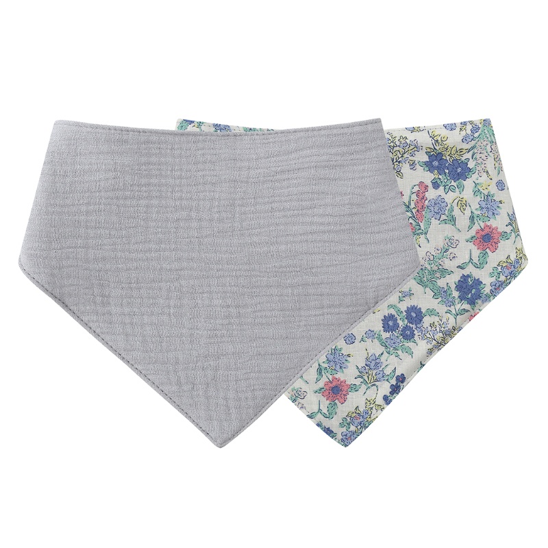 Yếm Ăn Tam Giác Có Nút Bấm Hai Mặt Dành Cho Bé Sơ Sinh