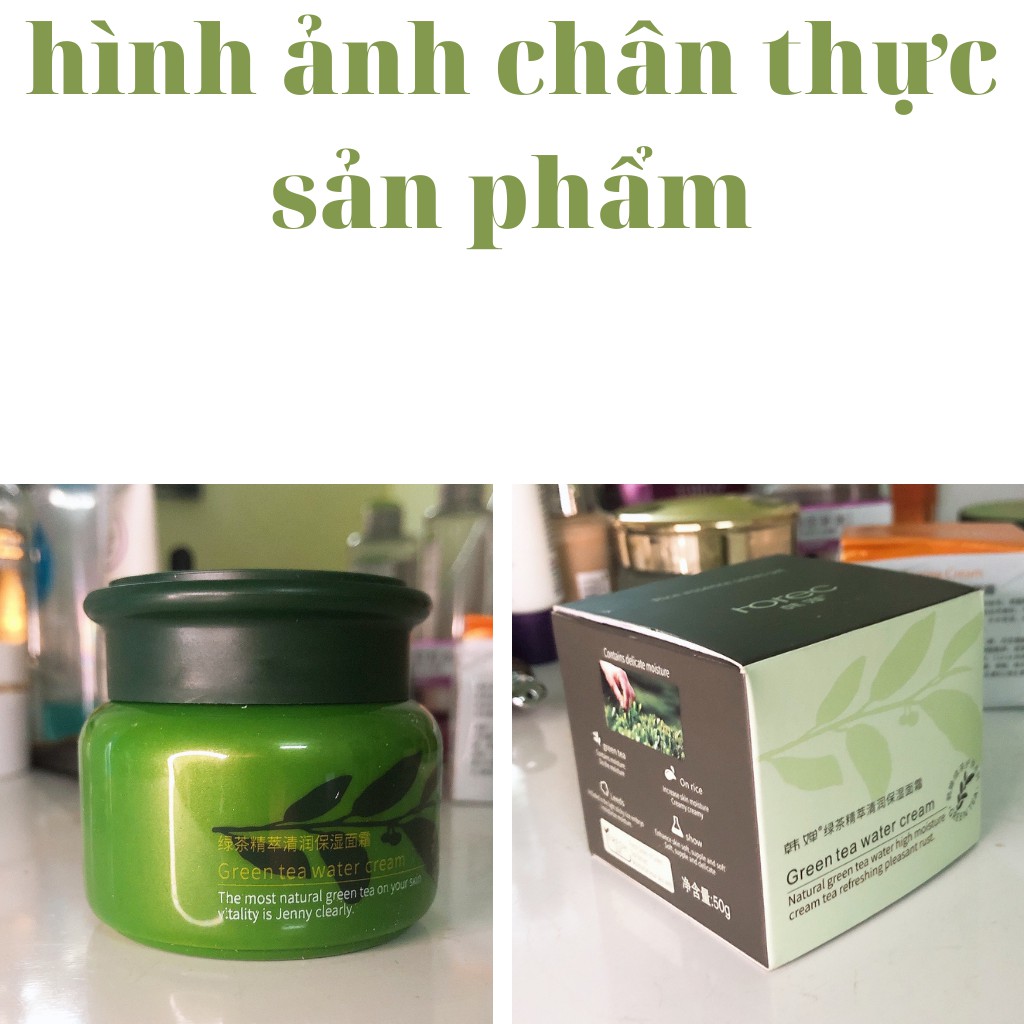 Kem dưỡng ẩm dưỡng trắng da cấp ẩm nước chuyên sâu trà xanh ROREC nội địa Trung