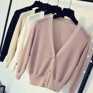 [ Kèm ảnh thật] - Áo cardigan nhũ thời trang ( Hàng Quảng Châu)