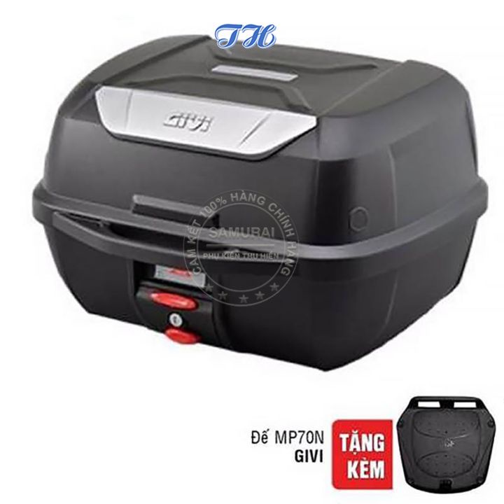 Thùng sau givi E43NTL 43 lít đựng 2 nón bảo hiểm - chình hãng bảo hành 2 năm