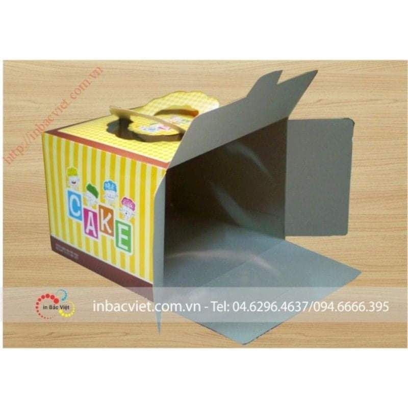 Vỏ hộp kèm đế bánh sinh nhật ( giao màu ngẫu nhiên)