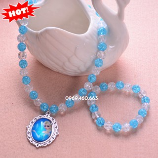 Phụ Kiện Elsa. Sét Dây truyền + Vòng Tay Elsa