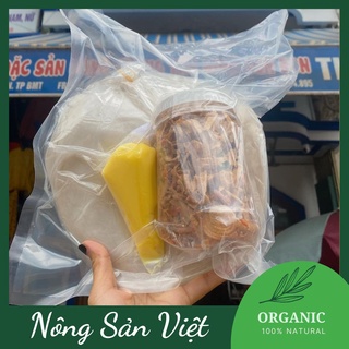 Combo bánh tráng phơi sương kèm hũ topping bơ sate hành phi Tây Ninh - 04100194