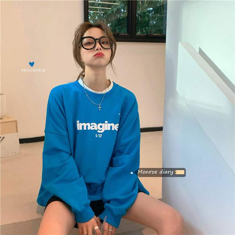 NRVP Áo Hoodie Nữ Dáng Rộng Thời Trang 2020