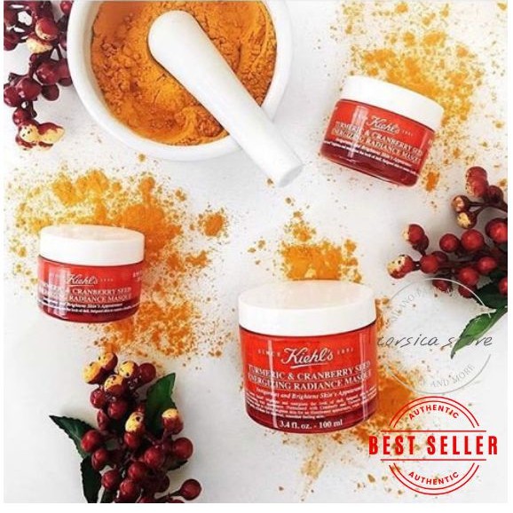Mặt nạ nghệ Kiehl’s Turmeric & Cranberry Seed Energizing Radiance Masque 14ml
