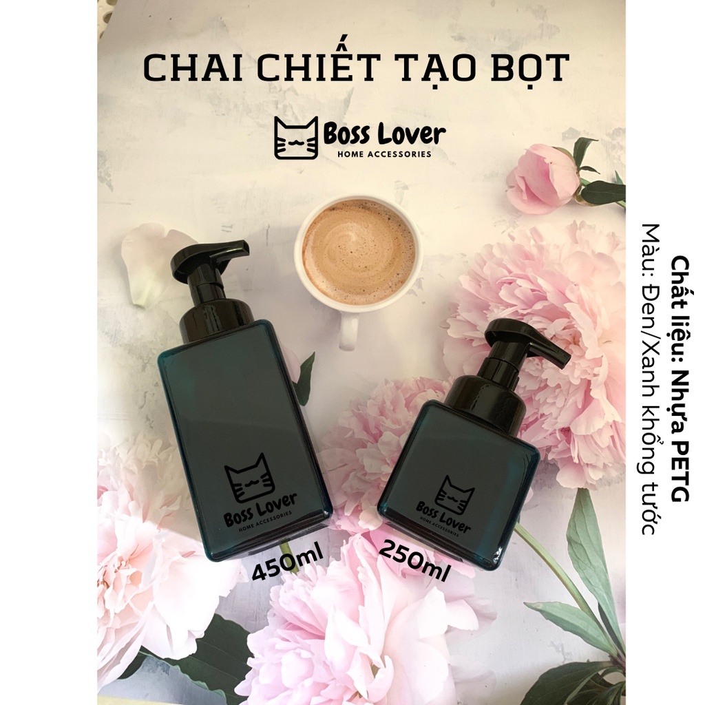 Chai nhấn tạo bọt dùng chiết mỹ phẩm màu mới sang trọng