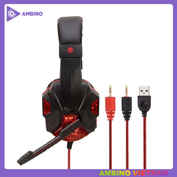 Tai nghe chuyên game thủ Bass HD SY830MV - có Mic - đèn led - Headphone gaming