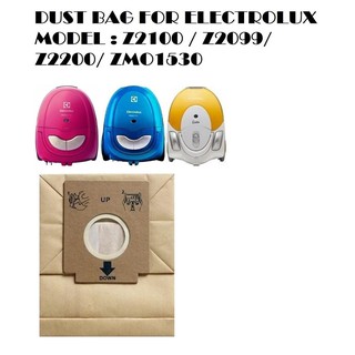 Túi rác máy hút bụi Electrolux Z2100/Z2099/Z2200/ZMO1530 túi giấy