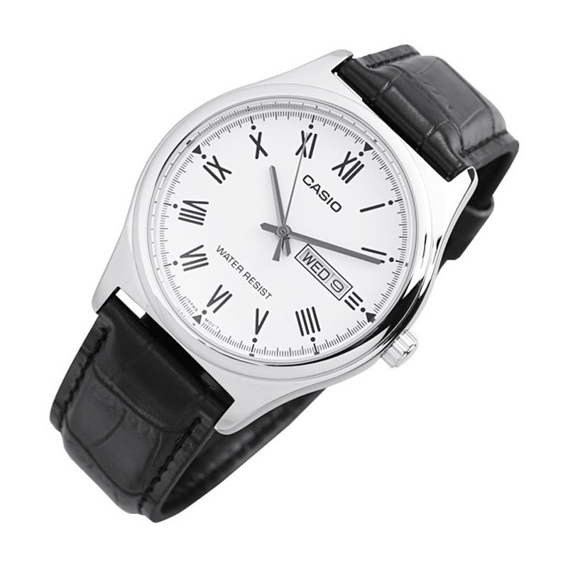 Đồng hồ nam Casio chính hãng MTP-V006, dây da | BigBuy360 - bigbuy360.vn