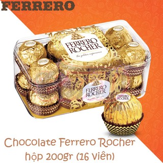 Chocolate Ferrero Rocher hộp 200gr (16 viên)