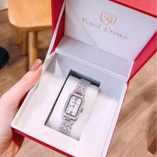 Đồng Hồ Royal Crown Nữ 6316 (Đá Bạc) FullBox