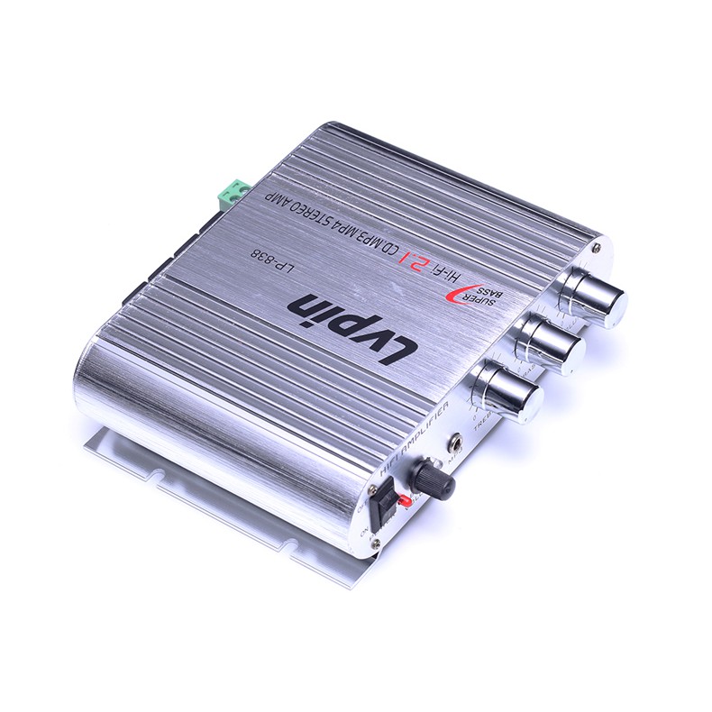 Ampli Mini 12V Hifi 2.1 độ xe nghe nhạc cực hay LP-838