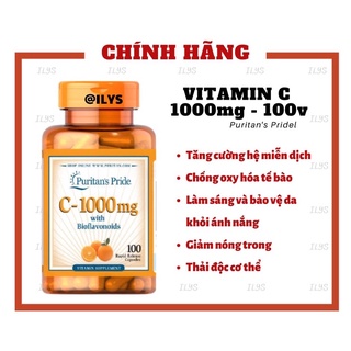 Viên uống vitamin c 100v- 1000mg puritan's pride